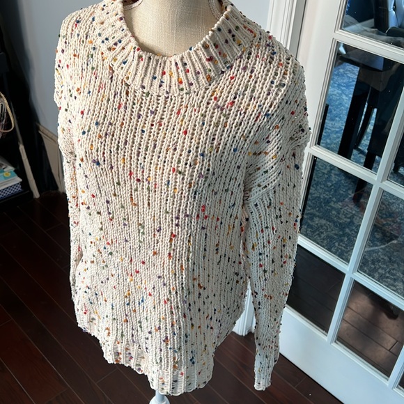Violet Ruby sweater, cream with multicolor, XL - Picture 4 of 9